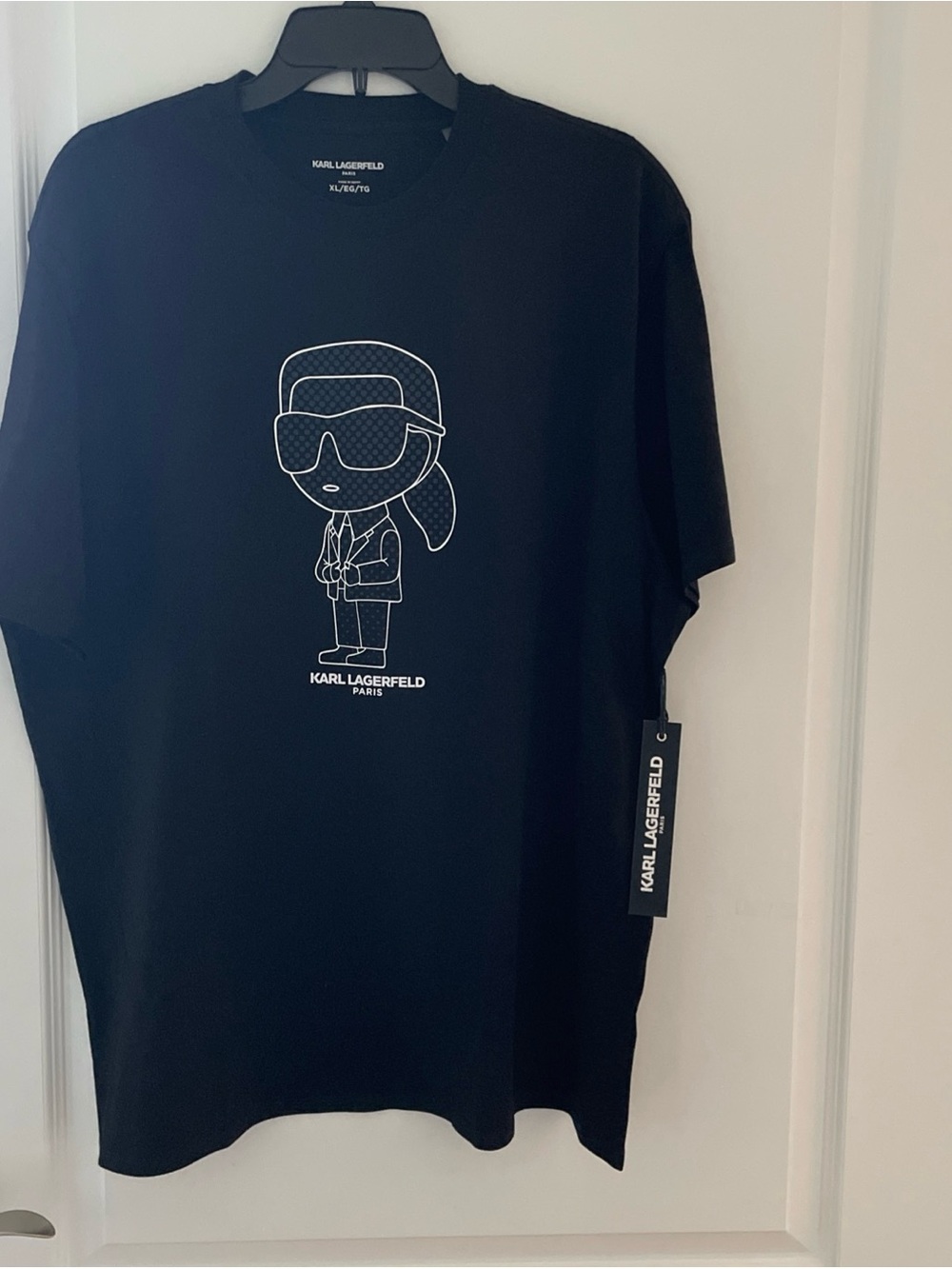 NWT Karl Lagerfeld Tee Shirt Men’s Black Size XL
